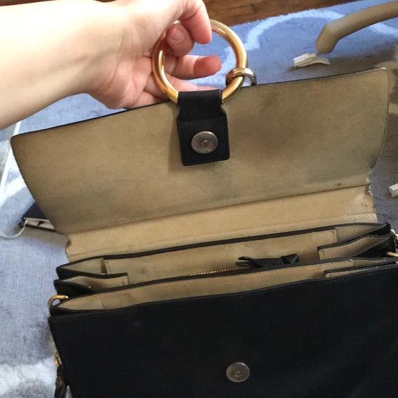 Chloe Medium Faye Bag - Black Leather - Picture 11 of 16